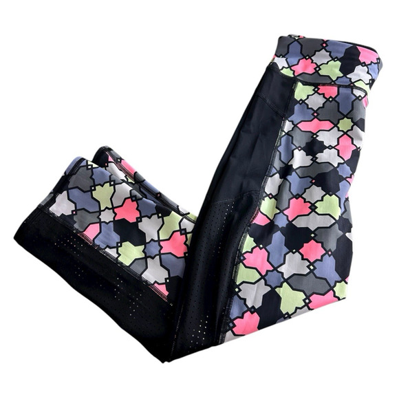 Sweaty Betty Colorful Athletic Leggings Sz Small Mesh Sides Gym Yoga Pants - Picture 7 of 7